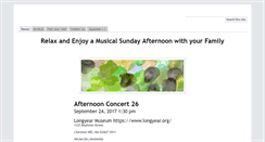 Desktop Screenshot of afternoonconcerts.com