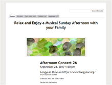 Tablet Screenshot of afternoonconcerts.com